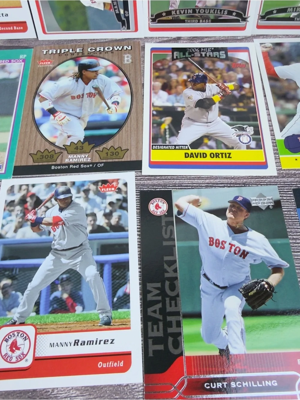 Boston Red Sox Lot 24x Ortiz Ramirez Schilling Varitek +